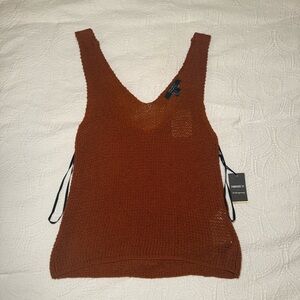 Forever 21 Rust Knit Summer Tank Top